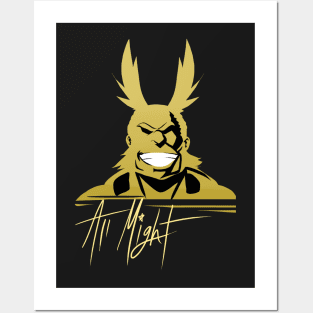 ALL MIGHT Posters and Art